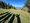 Schatten von vier Personen auf einer sonnigen, grasbewachsenen Anhöhe. Zwei der Schatten werfen ein Victory-Zeichen. Im Hintergrund ist ein dichter Nadelwald und eine weite Landschaft unter blauem Himmel zu sehen.